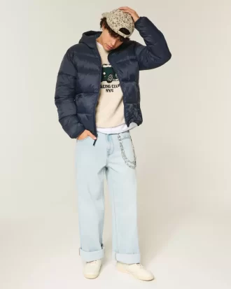 Hupullinen puffer-takki