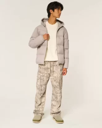 Hupullinen puffer-takki