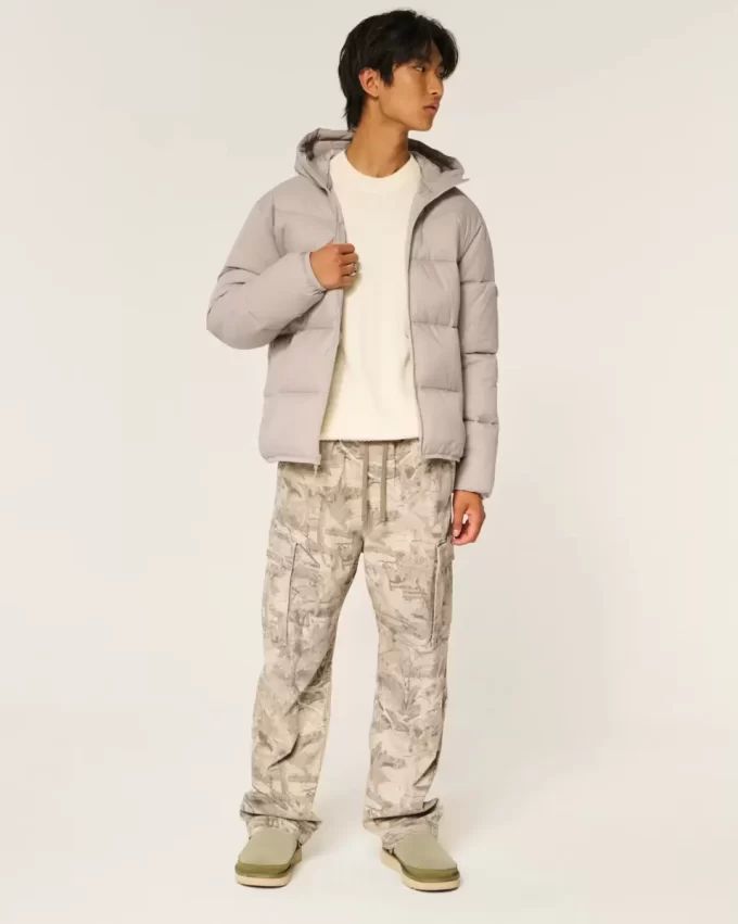 Hupullinen puffer-takki