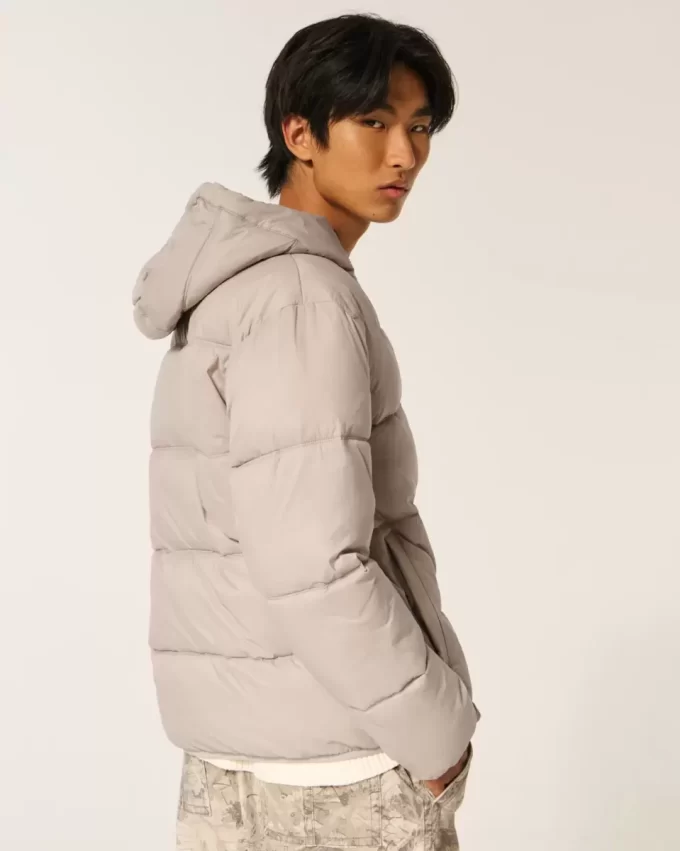 Hupullinen puffer-takki