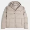 Hupullinen puffer-takki