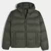 Hupullinen puffer-takki