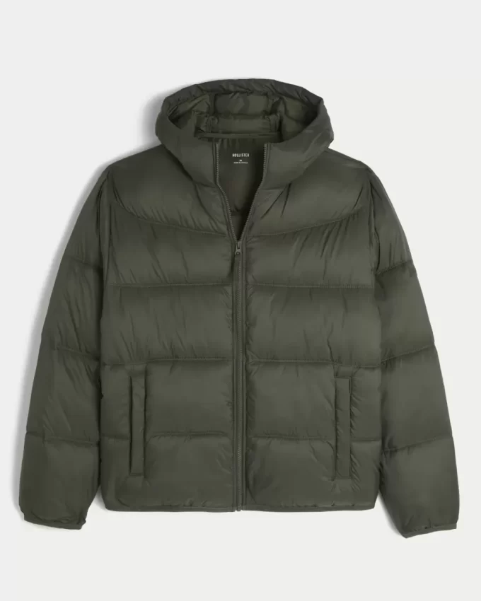 Hupullinen puffer-takki