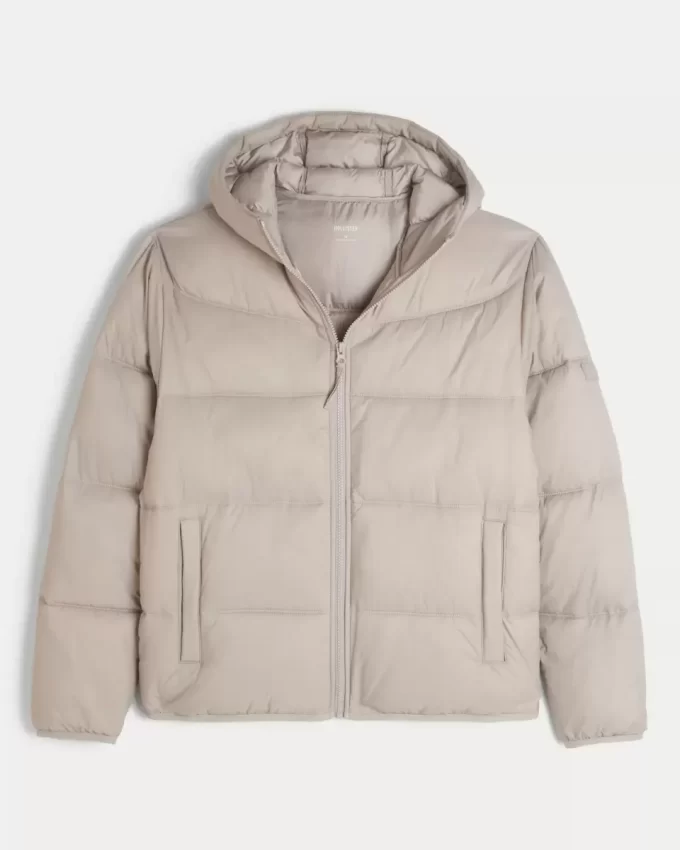 Hupullinen puffer-takki