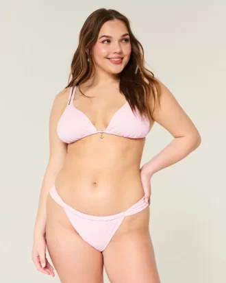 Jacquard-leveähihna, röyhkein bikinipohja