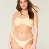 Jacquard-leveähihna, röyhkein bikinipohja Jacquard-leveähihna, röyhkein bikinipohja