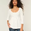 Kaapelineulottu Babydoll Sweater