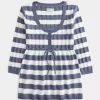 Kaapelineulottu Babydoll Sweater