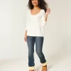 Kaapelineulottu Babydoll Sweater