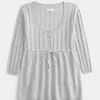 Kaapelineulottu Babydoll Sweater