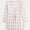 Kaapelineulottu Babydoll Sweater
