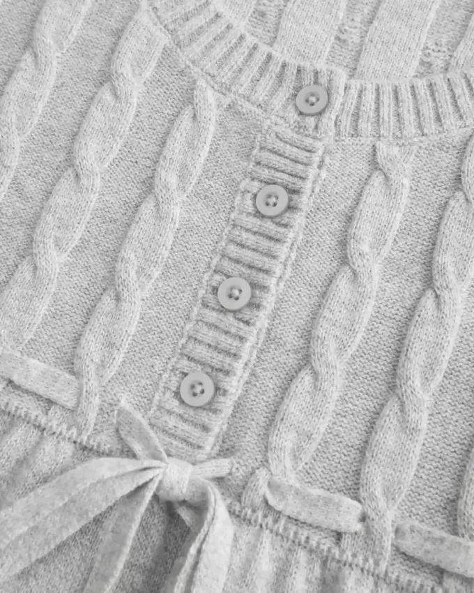 Kaapelineulottu Babydoll Sweater