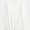 Kaapelineulottu Babydoll Sweater
