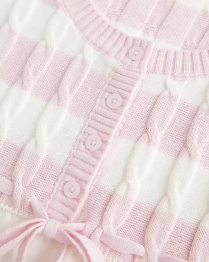Kaapelineulottu Babydoll Sweater