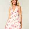 Kaksikerroksinen smocked Halter Skort -mekko
