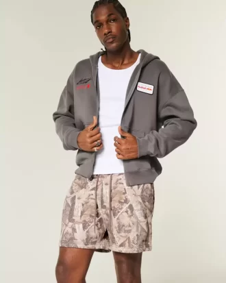 Keskireiden Camo Loose Fleece Shortsit