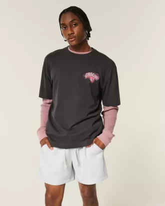 Keskireiden fleece-shortsit
