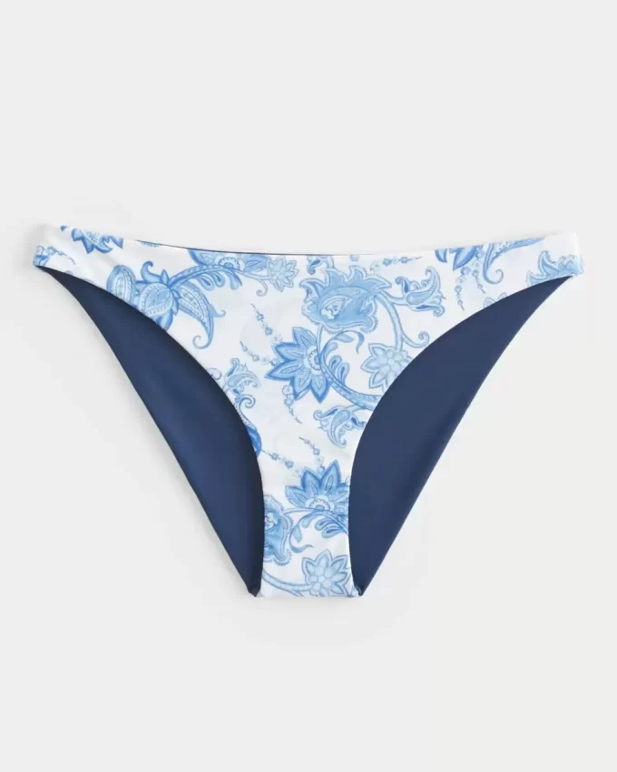 Käännettävä matala, röyhkeä bikinipohja Käännettävä matala, röyhkeä bikinipohja