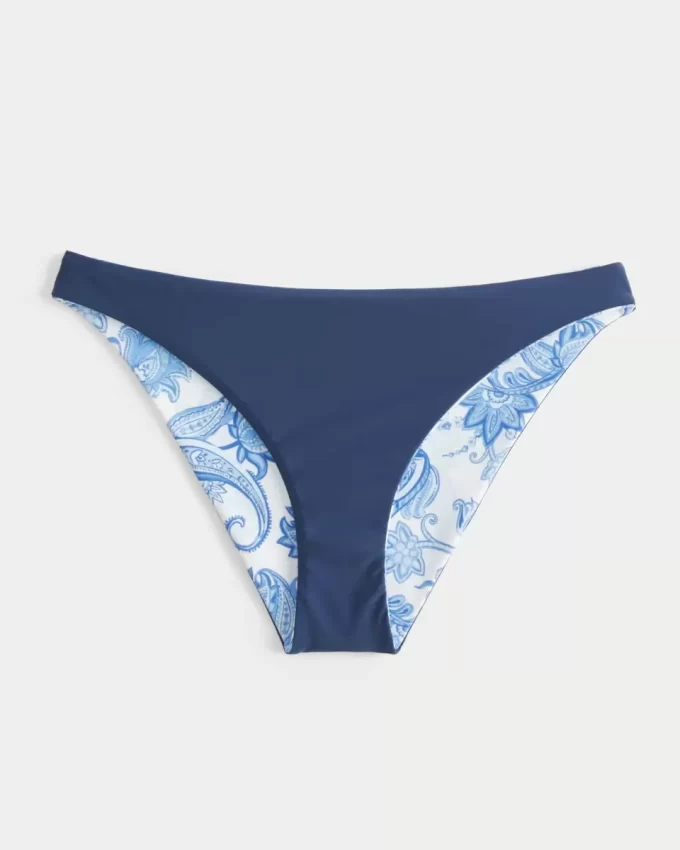Käännettävä matala, röyhkeä bikinipohja Käännettävä matala, röyhkeä bikinipohja