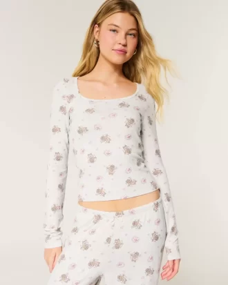 Kodikas karhukuvioinen pyjamatoppi