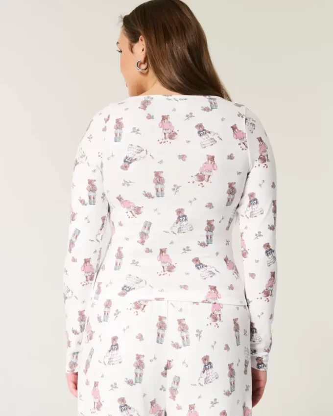 Kodikas karhukuvioinen pyjamatoppi Kodikas karhukuvioinen pyjamatoppi