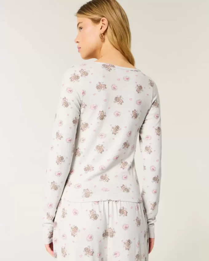 Kodikas karhukuvioinen pyjamatoppi Kodikas karhukuvioinen pyjamatoppi