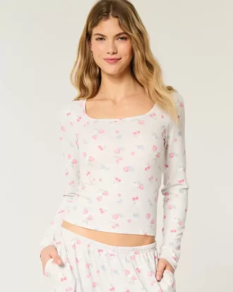 Kodikas marjakuvioinen pyjamatoppi