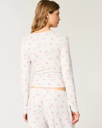 Kodikas marjakuvioinen pyjamatoppi