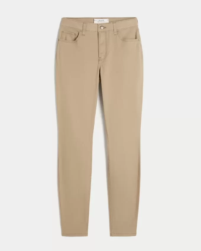 Korkeat Khaki Super Skinny -housut Korkeat Khaki Super Skinny -housut