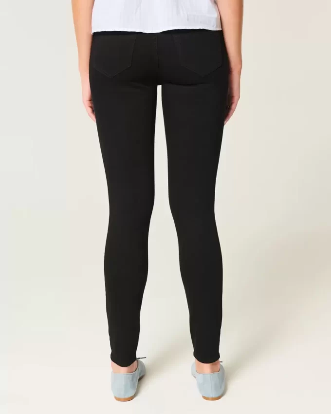 Korkeat mustat Jean-leggingsit Korkeat mustat Jean-leggingsit
