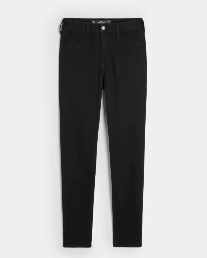 Korkeat mustat Jean-leggingsit Korkeat mustat Jean-leggingsit