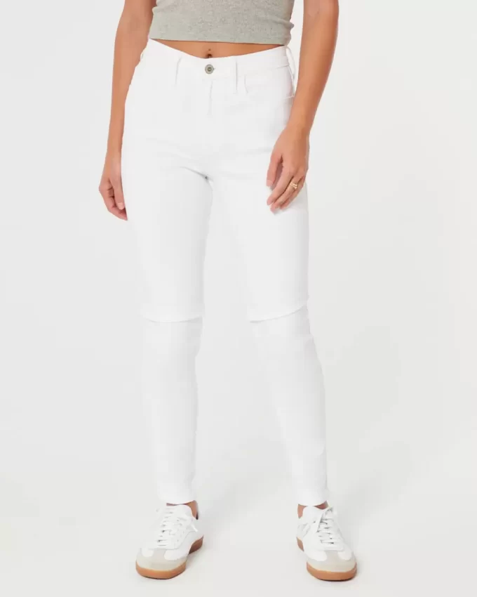 Korkeat valkoiset Super Skinny -farkut Korkeat valkoiset Super Skinny -farkut