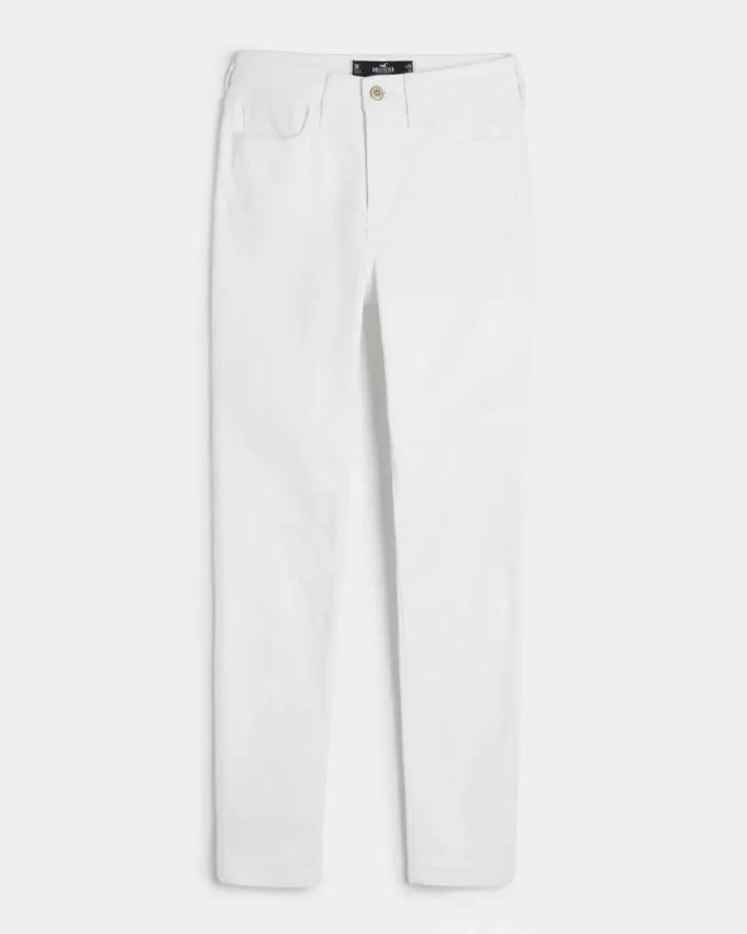 Korkeat valkoiset Super Skinny -farkut Korkeat valkoiset Super Skinny -farkut