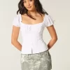 Kurvikas matalakorkoinen Camo Denim Mini Skort Kurvikas matalakorkoinen Camo Denim Mini Skort