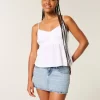 Kurvikas matalakorkoinen Denim Mini Skort Kurvikas matalakorkoinen Denim Mini Skort