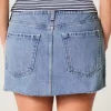 Kurvikas matalakorkoinen, keskikokoinen Denim Mini Skort