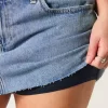 Kurvikas matalakorkoinen, keskikokoinen Denim Mini Skort