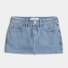 Kurvikas matalakorkoinen, keskikokoinen Denim Mini Skort