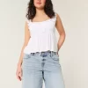 Kurvikas matalakorkoinen kevyt pesu Distressed Baggy Jort