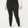 Kurvikkaat korkeat mustat Jean-leggingsit Kurvikkaat korkeat mustat Jean-leggingsit