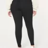 Kurvikkaat korkeat mustat Jean-leggingsit Kurvikkaat korkeat mustat Jean-leggingsit