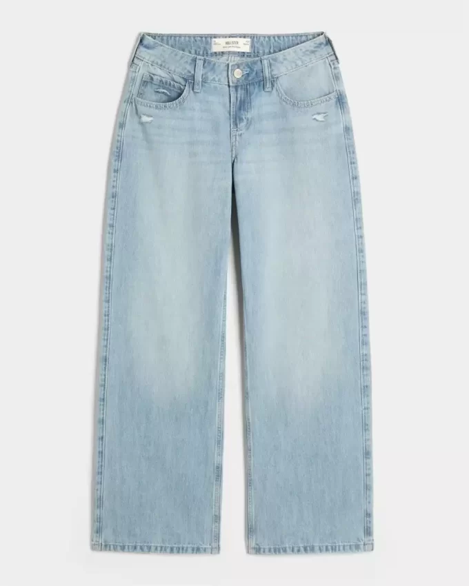Kurvikkaat matalakorkoiset distressed baggy -farkut Kurvikkaat matalakorkoiset distressed baggy -farkut