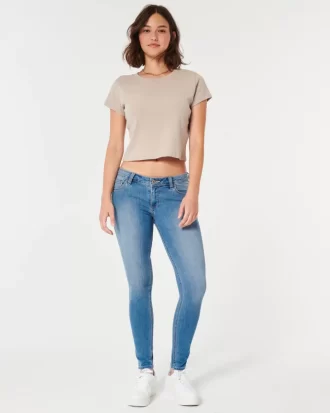 Kurvikkaat matalakorkoiset keskipesut Super Skinny -farkut