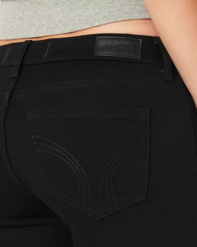 Kurvikkaat matalakorkoiset mustat Super Skinny -farkut Kurvikkaat matalakorkoiset mustat Super Skinny -farkut
