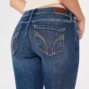 Kurvikkaat matalakorkoiset tummapesuiset Super Skinny -farkut Kurvikkaat matalakorkoiset tummapesuiset Super Skinny -farkut