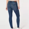 Kurvikkaat matalakorkoiset tummapesuiset Super Skinny -farkut Kurvikkaat matalakorkoiset tummapesuiset Super Skinny -farkut