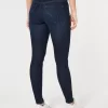 Kurvikkaat matalakorkoiset tummapesuiset Super Skinny -farkut Kurvikkaat matalakorkoiset tummapesuiset Super Skinny -farkut