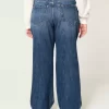 Kurvikkaat Mid-Rise Dark Wash Baggy -farkut Kurvikkaat Mid-Rise Dark Wash Baggy -farkut