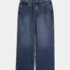 Kurvikkaat Mid-Rise Dark Wash Baggy -farkut Kurvikkaat Mid-Rise Dark Wash Baggy -farkut