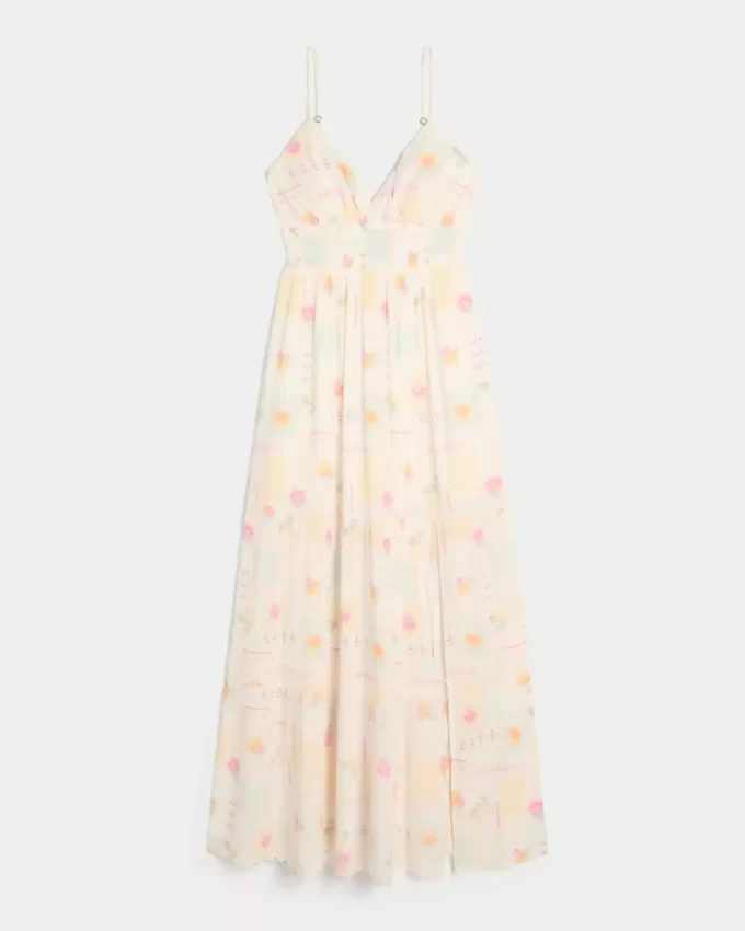 Kuviollinen Maxi-mekko